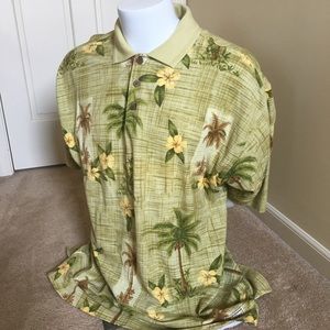 Tommy Bahama Hawaiian Polo Shirt XL